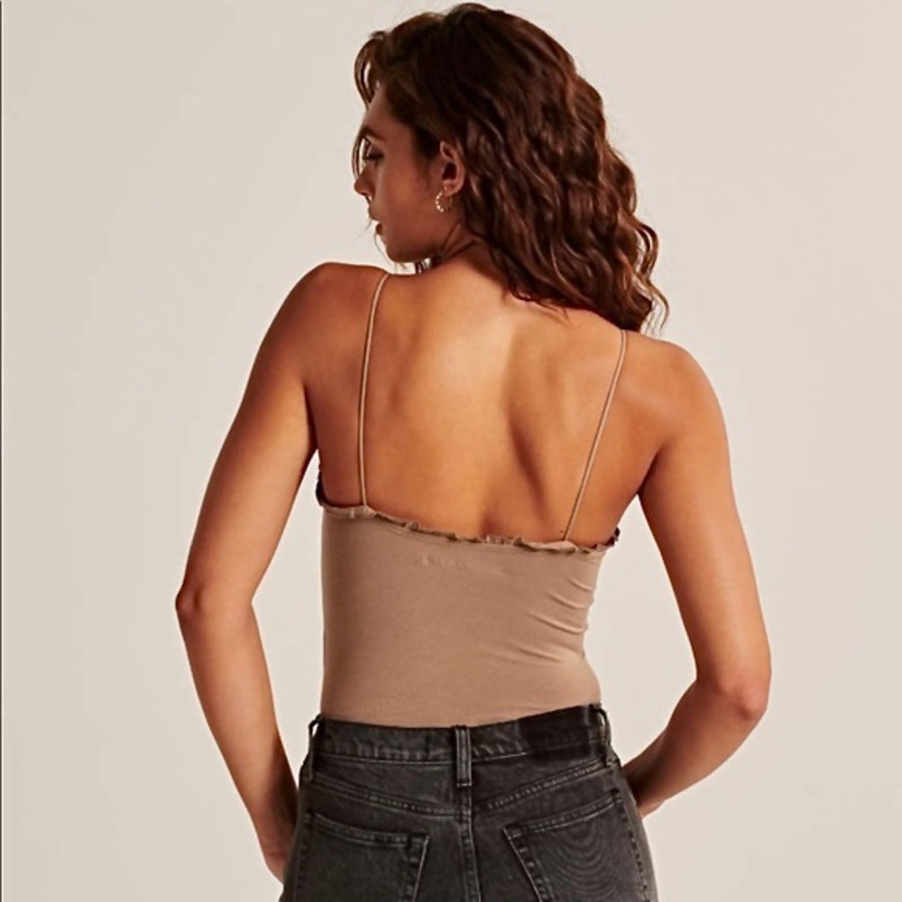 Abercrombie & Fitch Ruffle Trim Bodysuit